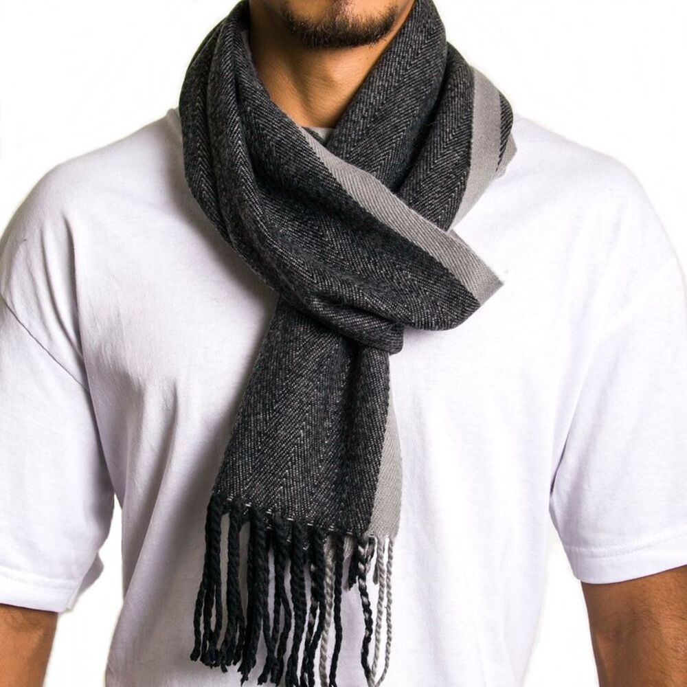 Alpine Swiss Mens Scarf Softer Than Cashmere Scarves Plaids Womens Winter Shawl